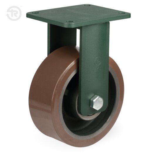 Ruote In Poliuretano TR Powerhigh, Supporto Fisso Elettrosaldato — Tellure Rota