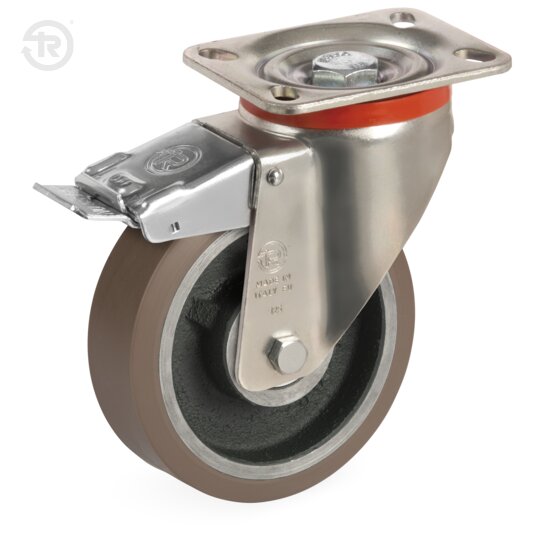 Ruote In Poliuretano TR Powerhigh, Supporto Rotante P — Tellure Rota
