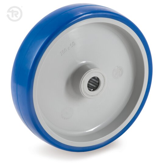 Ruote In Poliuretano Termoplastico Soft, Con Cuscinetti A Rulli E Rulli Inox — Tellure Rota