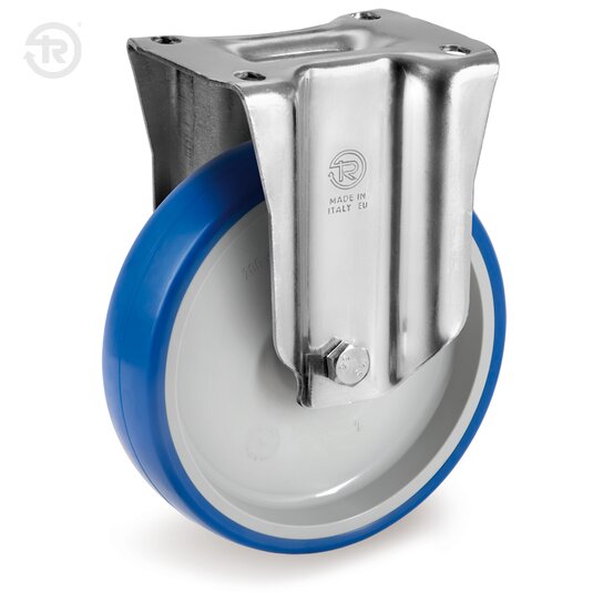 Ruote In Poliuretano Termoplastico Soft, Supporto Fisso NL — Tellure Rota