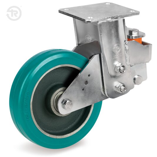 Ruote In Poliuretano TR Roll, Supporto Fisso Ees Mhd — Tellure Rota