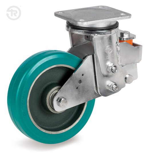 Ruote In Poliuretano TR Roll, Supporto Fisso Ees Mhd — Tellure Rota