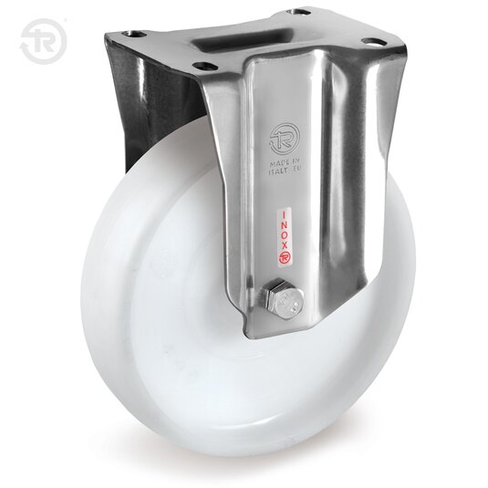 Ruote In Poliammide 6, Supporto Fisso Inox Px — Tellure Rota