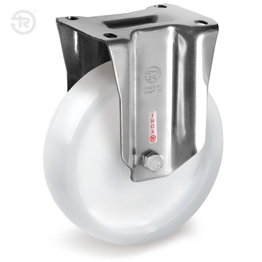 Ruote Per Alto Carico In Poliammide 6, Supporto Fisso Inox Px — Tellure Rota
