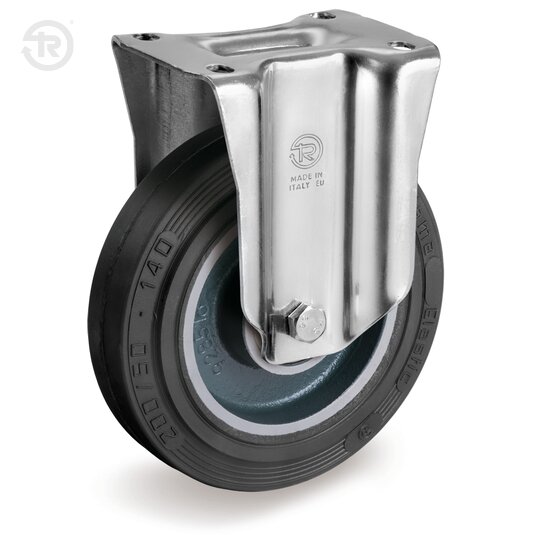 Ruote In Gomma Sigma Elastic, Supporto Fisso NL M — Tellure Rota