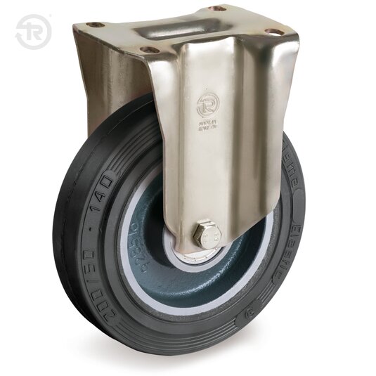 Ruote In Gomma Sigma Elastic, Supporto Fisso P — Tellure Rota
