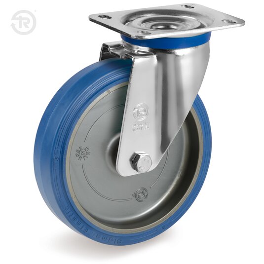 Ruote In Gomma Sigma Elastic, Supporto Rotante M — Tellure Rota