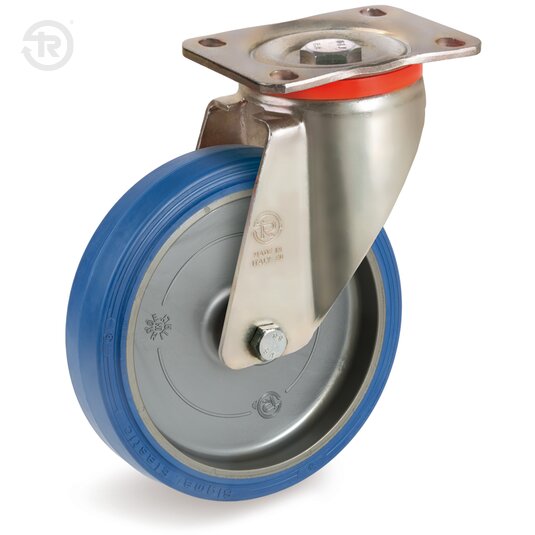 Ruote In Gomma Sigma Elastic, Supporto Rotante P — Tellure Rota