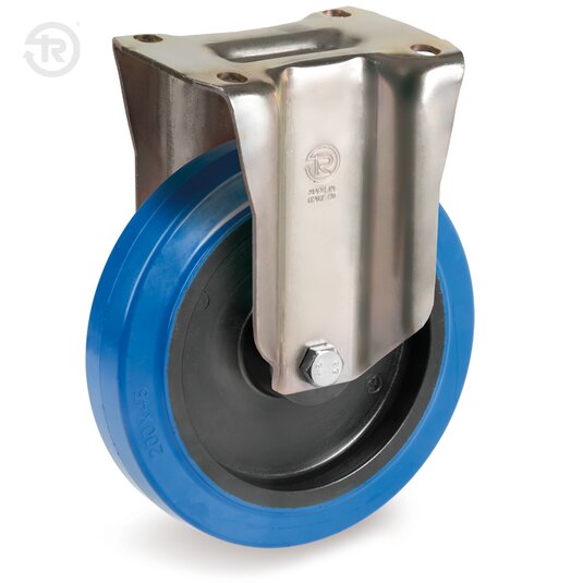 Ruote In Gomma Elastica, Supporto Fisso P — Tellure Rota