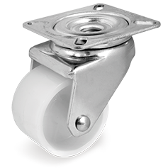 Tellure Rota 324402 — Ruote gemellate in poliammide 6, supporto rotante piastra per alta portata — 324402 | Tellure Rota