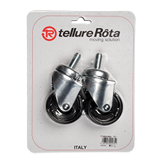 Tellure Rota 326003 — Ruote in poliammide 6, supporto rotante codolo — 326003 | Tellure Rota