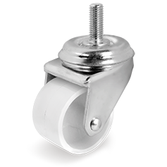 Tellure Rota 326302 — Ruote gemellate in poliammide 6, supporto rotante con codolo per alta portata — 326302 | Tellure Rota