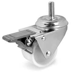 Tellure Rota 329302 — Ruote gemellate in poliammide 6, supporto rotante con codolo per alta portata con freno — 329302 | Tellure Rota