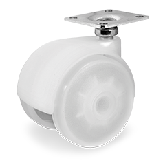 Tellure Rota 347002 — Ruote mobilio gemellate in polipropilene, supporto rotante piastra — 347002 | Tellure Rota
