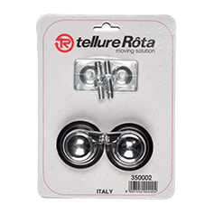 Tellure Rota 350002 — Ruote mobilio semisferiche in gomma