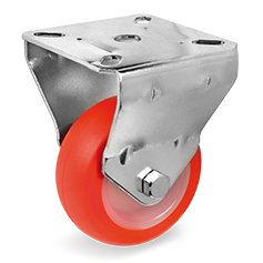 Tellure Rota 365101 — Ruote in poliuretano iniettato nucleo in poliammide 6, supporto fisso — 365101 | Tellure Rota