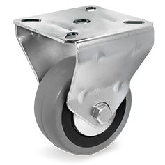 Tellure Rota 375104 — Ruote in gomma, nucleo in polipropilene con parafili, supporto fisso — 375104 | Tellure Rota