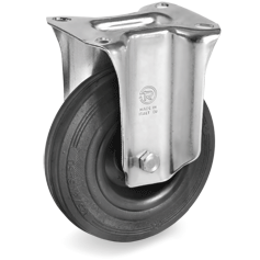Tellure Rota 526002 — Ruote in gomma standard, nucleo in polipropilene, supporto fisso SL