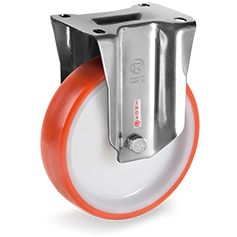Tellure Rota 605111 — Ruote in poliuretano iniettato, nucleo in poliammide 6, supporto fisso NLX — 605111 | Tellure Rota