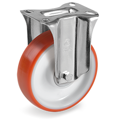 Tellure Rota 605711 — Ruote in poliuretano iniettato, nucleo in poliammide 6, supporto fisso NL-M — 605711 | Tellure Rota