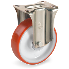 Tellure Rota 608230 — Ruote in poliuretano iniettato, nucleo in poliammide 6, supporto fisso P