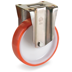 Tellure Rota 608302 — Ruote in poliuretano iniettato, nucleo in poliammide 6, supporto fisso P — 608302 | Tellure Rota