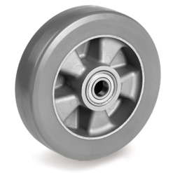 Tellure Rota 622106ESD — Ruote in poliuretano ESD 'TR Roll', resistenza elettrica <10^9 Ohm, nucleo in alluminio — 622106ESD | Tellure Rota