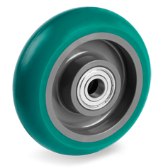 Tellure Rota 624706 — Ruote in poliuretano 'TR Roll' con profilo bombato ergonomico, nucleo in poliammide 6