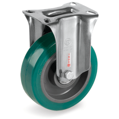 Tellure Rota 625222 — Roues en polyuréthane TR-ROLL, corps en polyamide 6, monture fixe NLX
