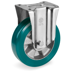 Tellure Rota 626213 — Ruedas de poliuretano TR-ROLL, núcleo de aluminio, soporte fijo NL-M — 626213 | Tellure Rota