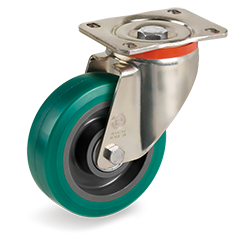 Tellure Rota 627622 — Ruote in poliuretano 'TR Roll', nucleo in poliammide 6, supporto rotante tipo P