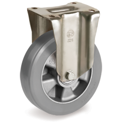 Tellure Rota 628512ESD — ESD 'TR Roll' Polyurethanräder, mit elektrischem Widerstand <10^9 Ohm, Bockrolle mit Platte P-PT — 628512ESD | Tellure Rota