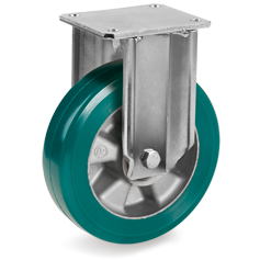 Tellure Rota 628824 — Ruote in poliuretano TR-ROLL, nucleo in alluminio, supporto fisso EP