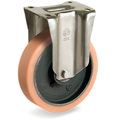 Tellure Rota 636853 — Ruote in poliuretano Vulkollan®, nucleo in ghisa meccanica, supporto fisso P