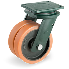 Tellure Rota 638074 — Roues en Vulkollan®, corps en fonte mecanique, monture pivotante a platine EEG HD