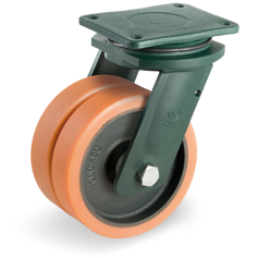 Tellure Rota 638077 — Vulkollan®-Räder, Gußeisenkern, Bockrolle EEG EHD