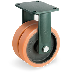 Tellure Rota 638166 — Vulkollan® Räder, Gußeisenkern, Bockrolle EEG HD — 638166 | Tellure Rota