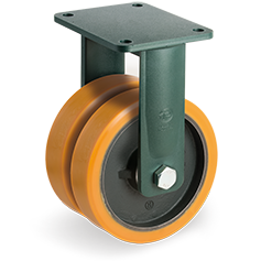 Tellure Rota 648176 — Ruedas de poliuretano TR, núcleo de hierro fundido mecánico, soporte fijo EEG HD — 648176 | Tellure Rota