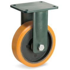 Tellure Rota 648409 — TR Polyurethan-Räder, Gußeisenkern, Bockrolle EE EHD — 648409 | Tellure Rota