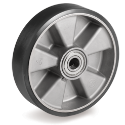 Tellure Rota 652101ESD — Ruote in poliuretano ESD 'TR', resistenza elettrica <10^9 Ohm, nucleo in alluminio