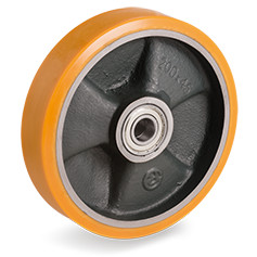 Tellure Rota 654224 — Roues en polyuréthane «TR», corps en fonte — 654224 | Tellure Rota