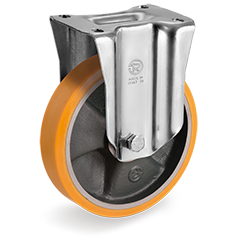 Tellure Rota 658204 — Ruote in poliuretano 'TR', nucleo in ghisa, supporto fisso NL-M