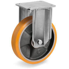 Tellure Rota 658804 — Ruote in poliuretano 'TR', nucleo in ghisa, supporto fisso EP