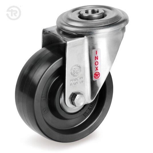 Tellure Rota 676712 — Ruote monolitiche in resina termoindurente, supporto rotante foro passante NLX — 676712 | Tellure Rota
