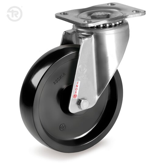 Tellure Rota 677706 — Ruote monolitiche in resina termoindurente, supporto rotante piastra NLX