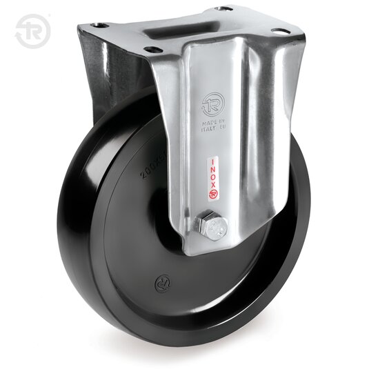 Tellure Rota 678001 — Ruote monolitiche in resina termoindurente, supporto fisso NLX con assaleria PTFE