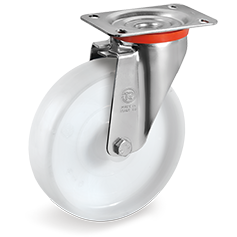 Tellure Rota 684502 — Roues monolithiques en polyamide 6, monture pivotante à platine NL — 684502 | Tellure Rota