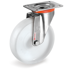 Tellure Rota 684603 — Roues monolithiques en polyamide 6, monture pivotante à platine NLX — 684603 | Tellure Rota