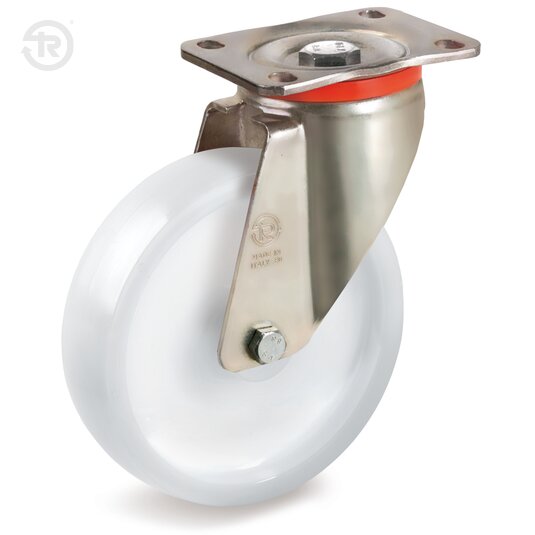 Tellure Rota 684972 — Roues monolithiques en polyamide 6 pour charges élevées, monture pivotante à platine P — 684972 | Tellure Rota