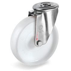 Tellure Rota 685901 — Ruote monolitiche in poliammide 6, supporto rotante foro passante NLX — 685901 | Tellure Rota